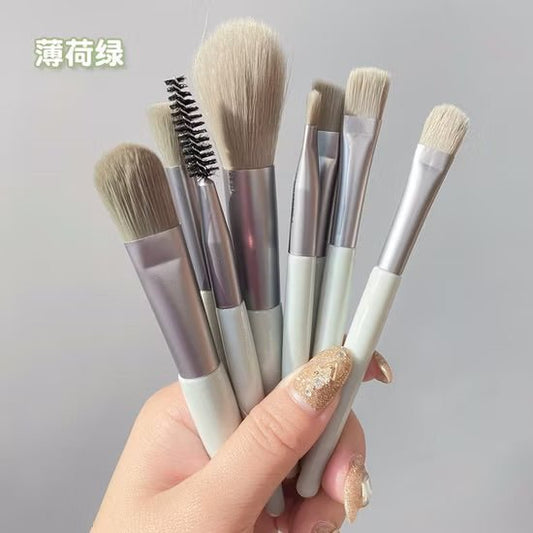xixi Makeup Brush Set (LIGHT GREEN) مجموعة فرش المكياج من شيشي - Princess Cosmetics Qatar