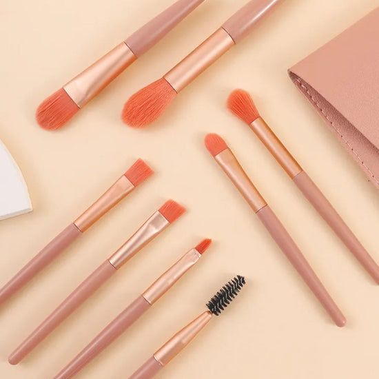 xixi Makeup Brush Set (LIGHT PINK) مجموعة فرش المكياج من شيشي - Princess Cosmetics Qatar