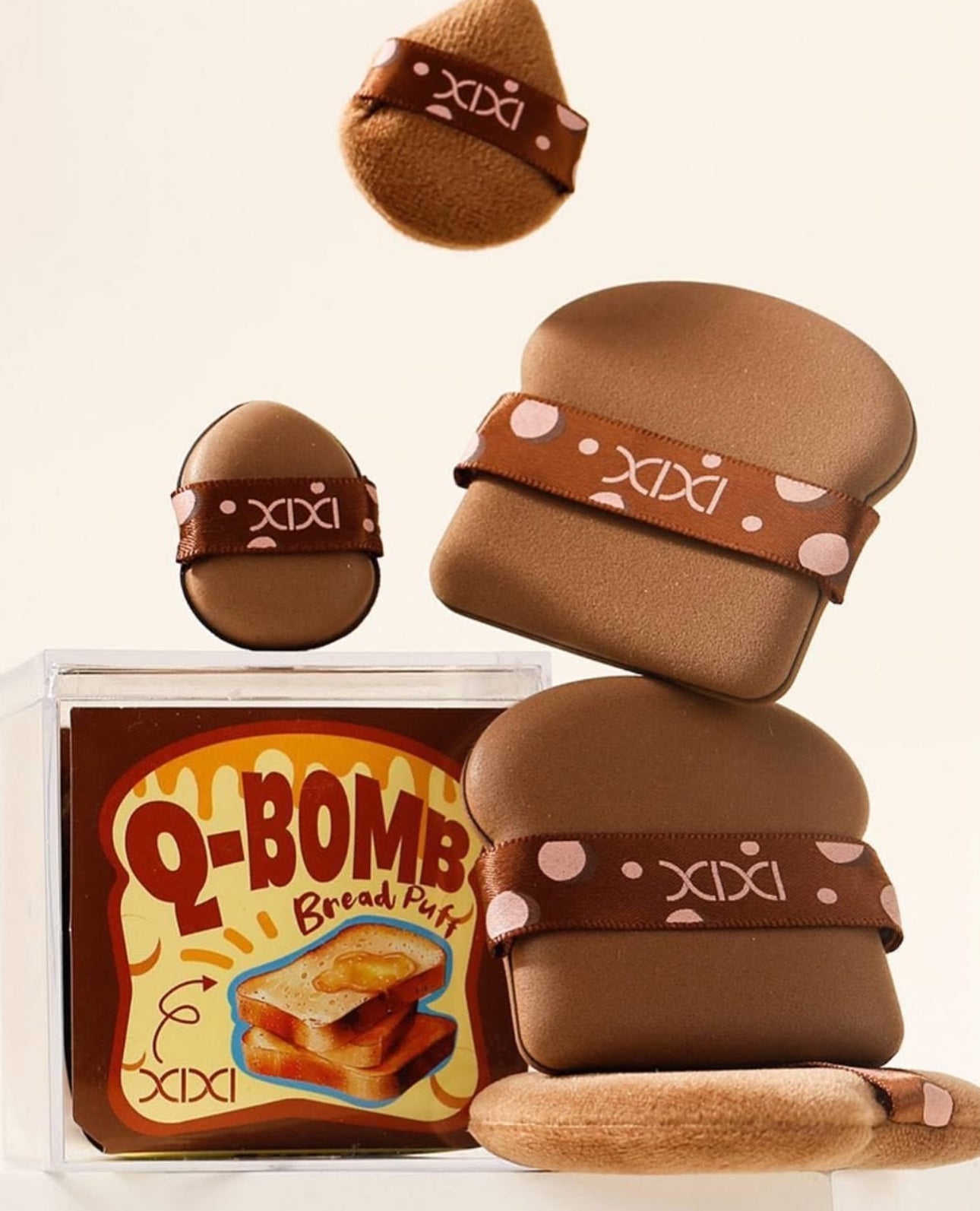 xixi Q - Bomb Bread Puff (6pcs) شيشي كيو - بومب بريد بَف - Princess Cosmetics Qatar