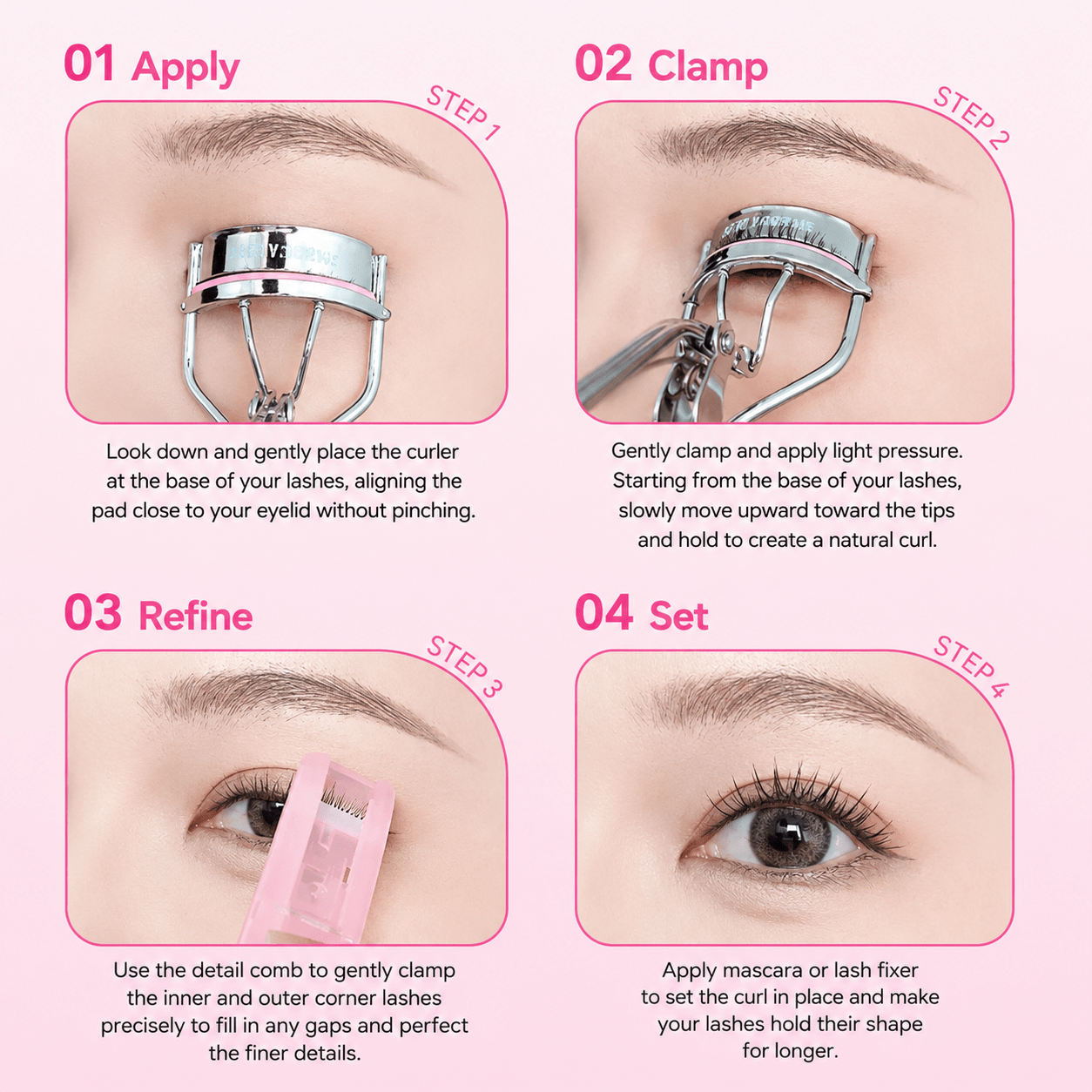 Yaozhi Double Eyelashes Clip Set مجموعة مشبك رموش مزدوجة من Yaozhi - Princess Cosmetics Qatar