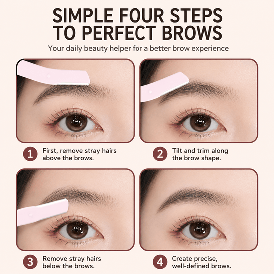 Yaozhi Easy Eyebrow Trimmer Set مجموعة ياوتشي لتشذيب الحواجب السهلة - Princess Cosmetics Qatar