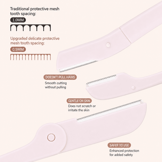 Yaozhi Easy Eyebrow Trimmer Set مجموعة ياوتشي لتشذيب الحواجب السهلة - Princess Cosmetics Qatar