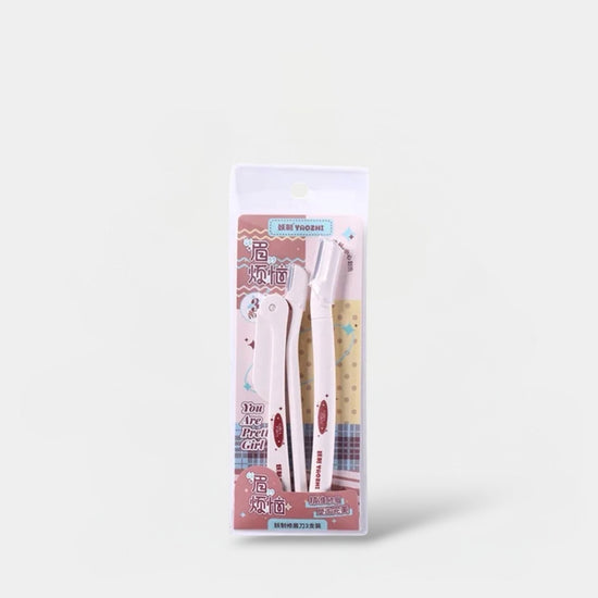 Yaozhi Easy Eyebrow Trimmer Set مجموعة ياوتشي لتشذيب الحواجب السهلة - Princess Cosmetics Qatar