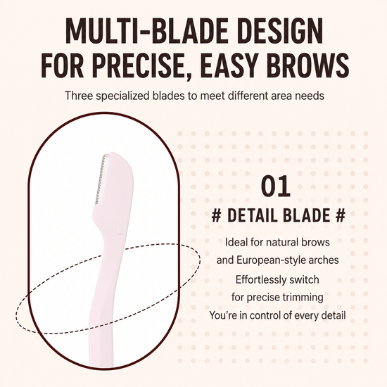 Yaozhi Easy Eyebrow Trimmer Set مجموعة ياوتشي لتشذيب الحواجب السهلة - Princess Cosmetics Qatar