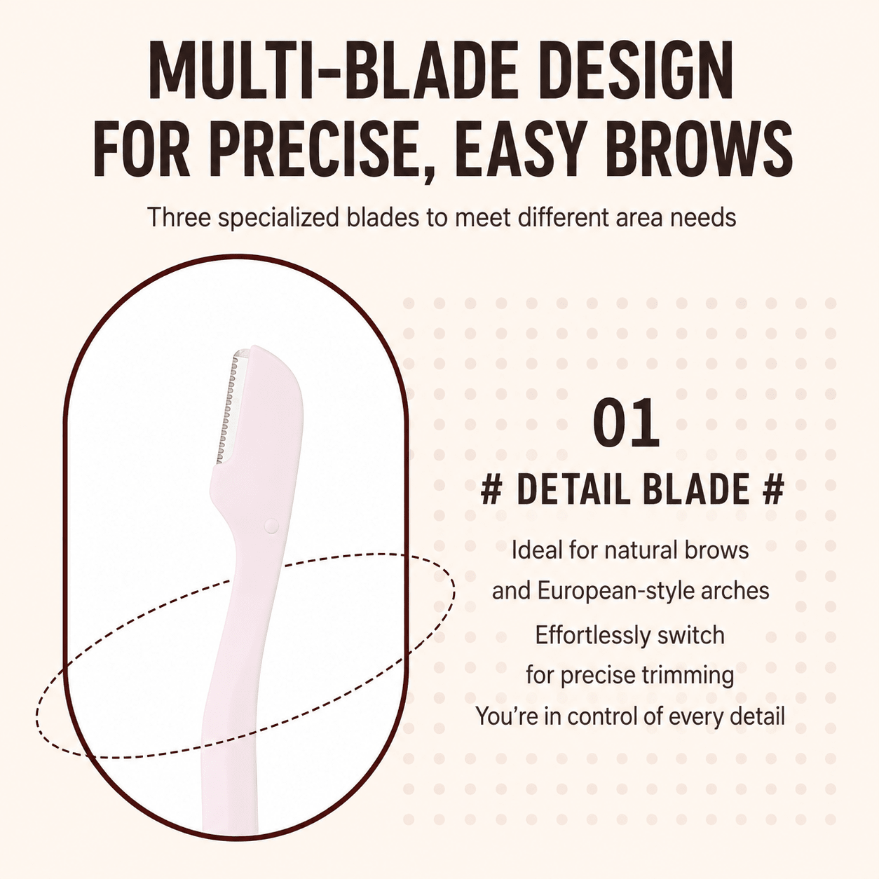 Yaozhi Easy Eyebrow Trimmer Set مجموعة ياوتشي لتشذيب الحواجب السهلة - Princess Cosmetics Qatar