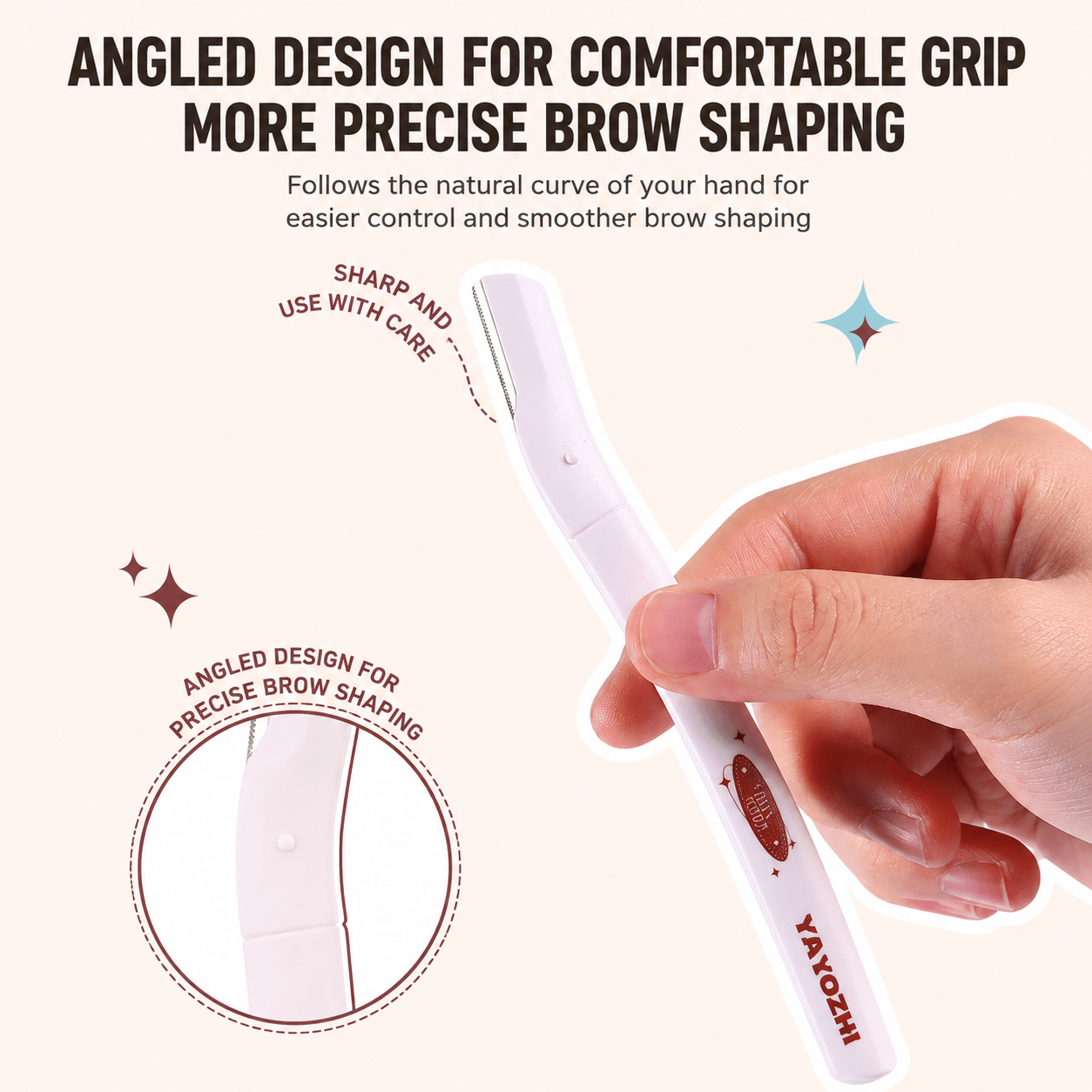 Yaozhi Easy Eyebrow Trimmer Set مجموعة ياوتشي لتشذيب الحواجب السهلة - Princess Cosmetics Qatar