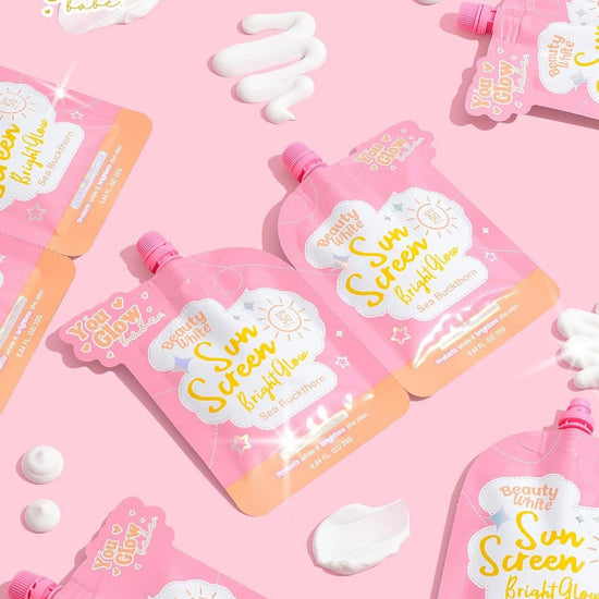 You Glow Babe Beauty White Sun Screen (25g x 2) واقي الشمس الأبيض من يو جلو بيبي بيوتي - Princess Cosmetics Qatar