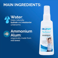 Deonat Natural Mineral Deodorant Spray 100ml
