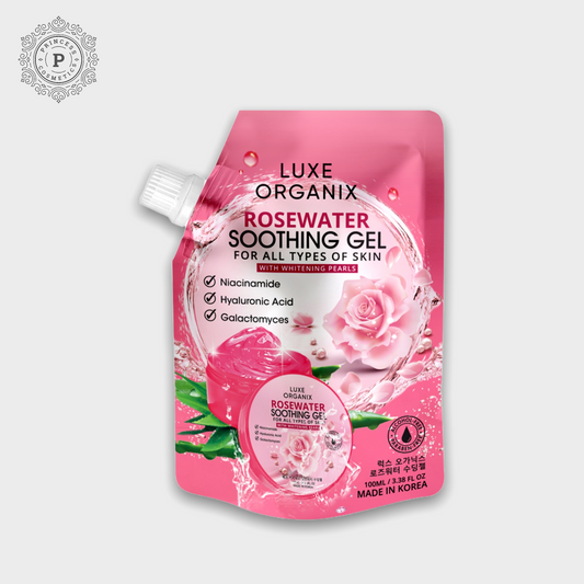 Luxe Organix  Rosewater Soothing Gel 100g لوكس أورجانيكس جل مهدئ بماء الورد 100 جم