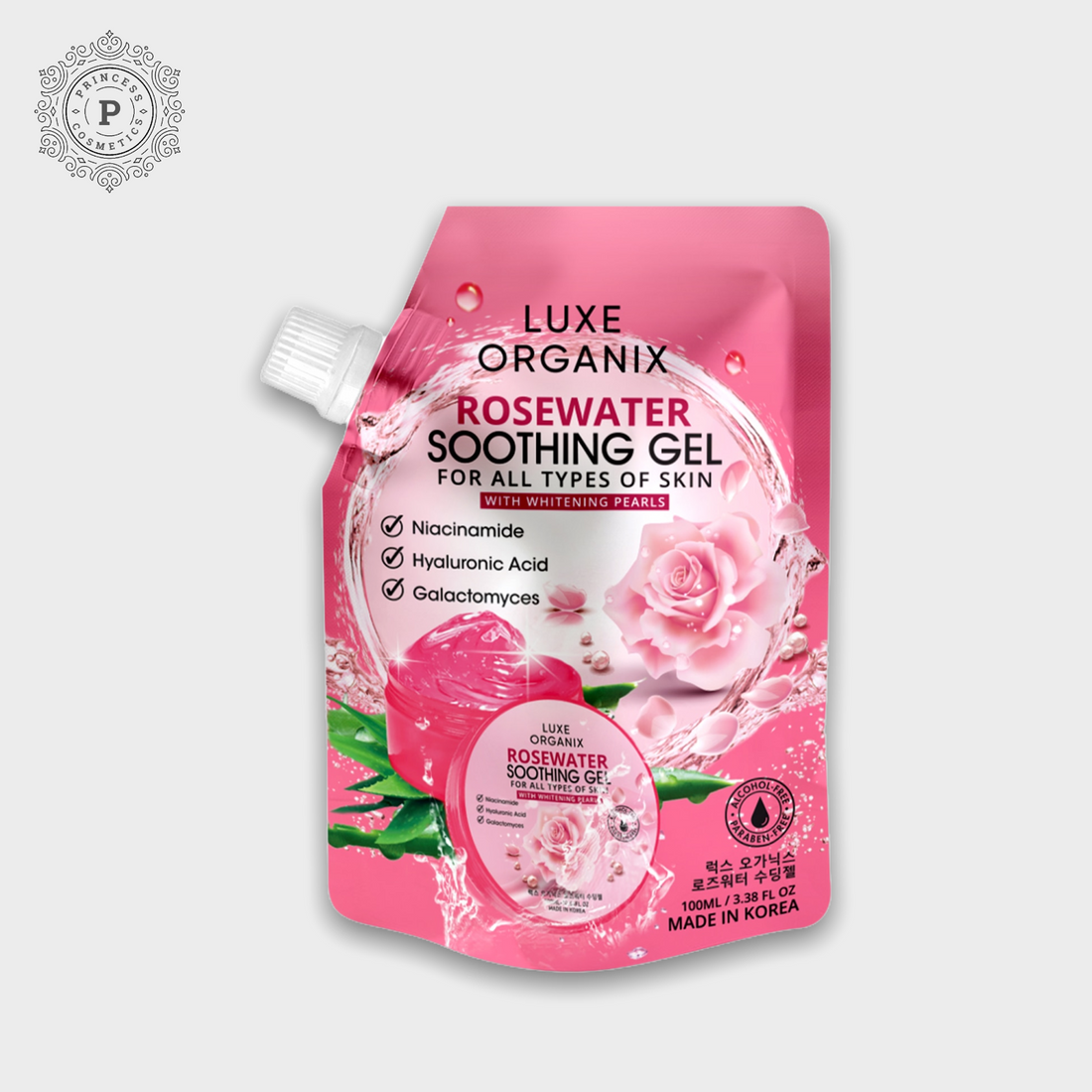 Luxe Organix  Rosewater Soothing Gel 100g