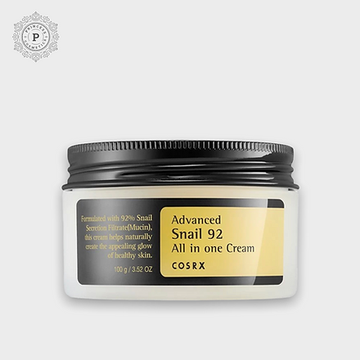 Cosrx Advanced Snail 92 All In One Cream 100ml.     كريم كوسركس ادفانسد سنايل 92 كريم الكل في واحد 100 جم