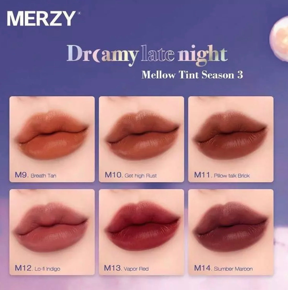 Merzy Dreamy Late Night Mellow Tint Season 3