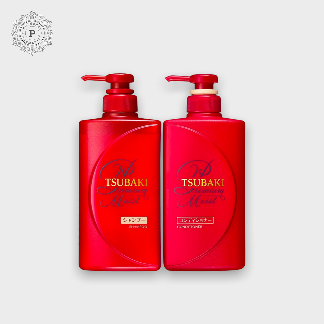 Tsubaki Premium Moist Shampoo Conditioner 490ml Princess