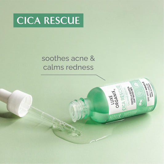 Luxe Organix Cica Rescue Calming Serum 30ml لوكس أورجانيكس سيكا سيروم مهدئ للإنقاذ 30 مل