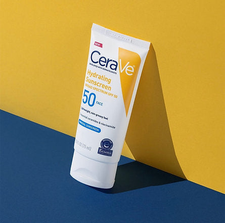 Cerave Hydrating Sunscreen SPF 50 Face Lotion 75ml. لوشن مرطب للوجه بعامل حماية من الشمس SPF 50 من سيرافي، 75 مل