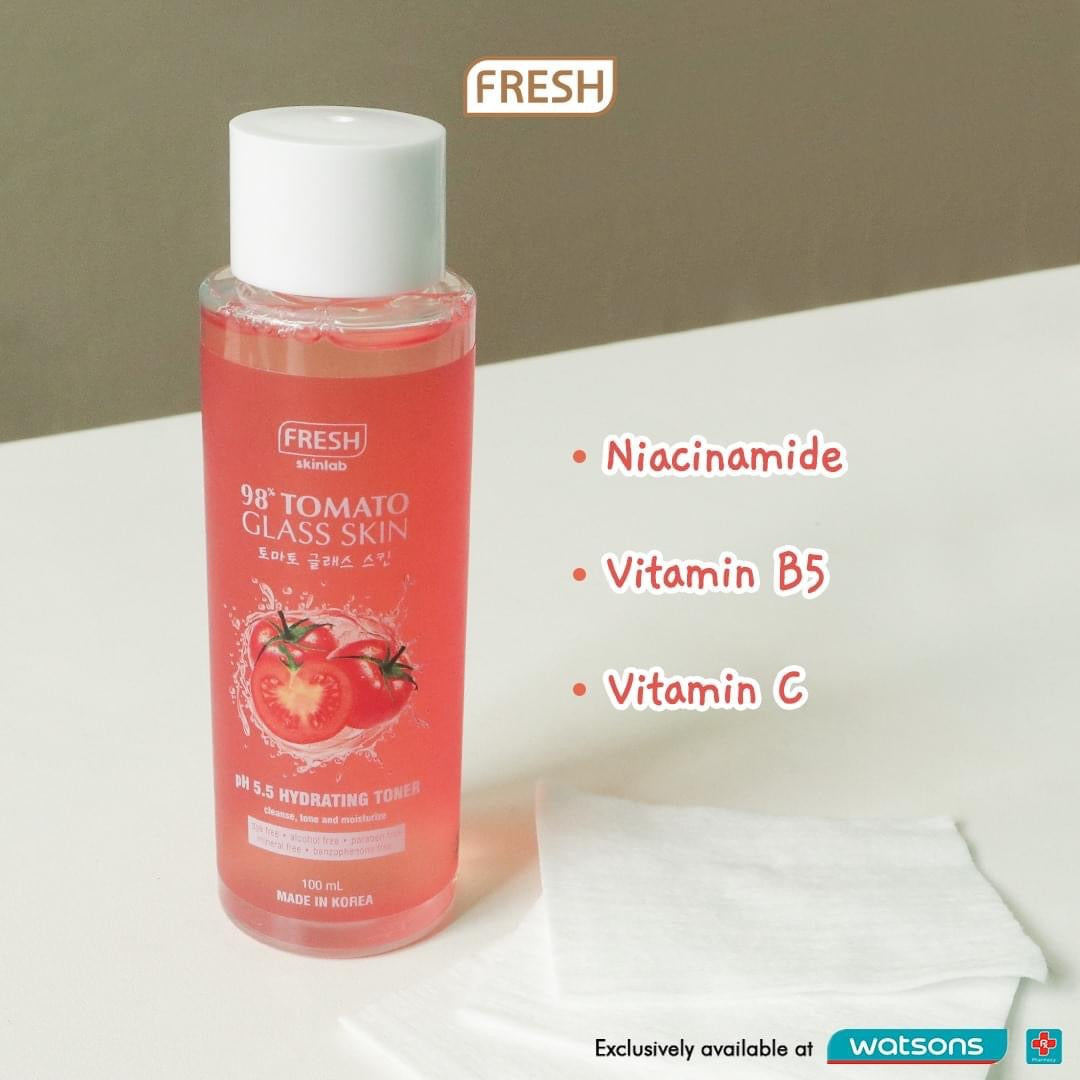 Fresh Skinlab Tomato Glass Skin Hydrating Toner 100ml