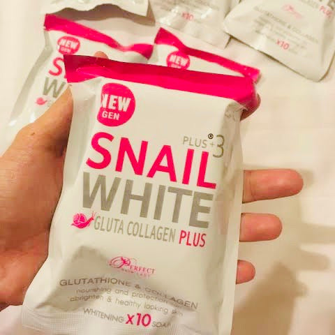 Snail White Gluta Collagen Plus Soap. سنيل ويت جلوتا كولاجين بلس صابون