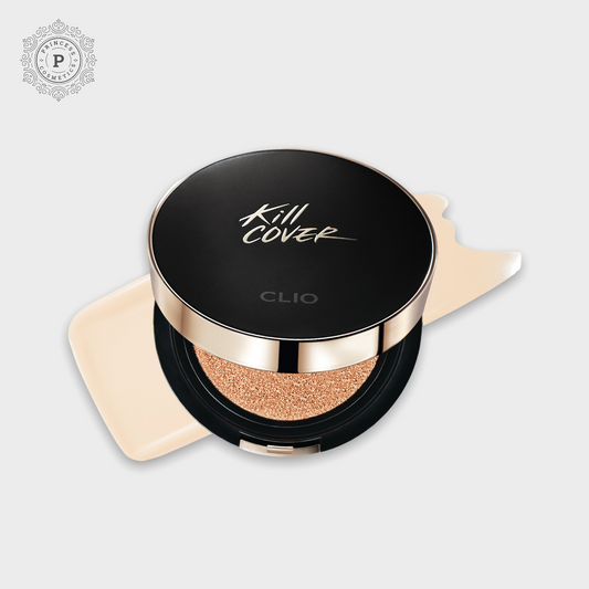 Clio Kill Cover Fixer Cushion Set (+Refill) 15gx2. مجموعة وسائد التثبيت كلي كيل كاڢر (+إعادة التعبئة) 15 جم × 2