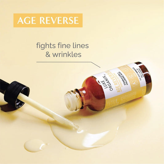 Luxe Organix Age Reverse Serum Vitamin A 2.5% 30ml لوكس أورجانيكس إيج سيروم عكسي فيتامين أ 2.5٪ 30 مل