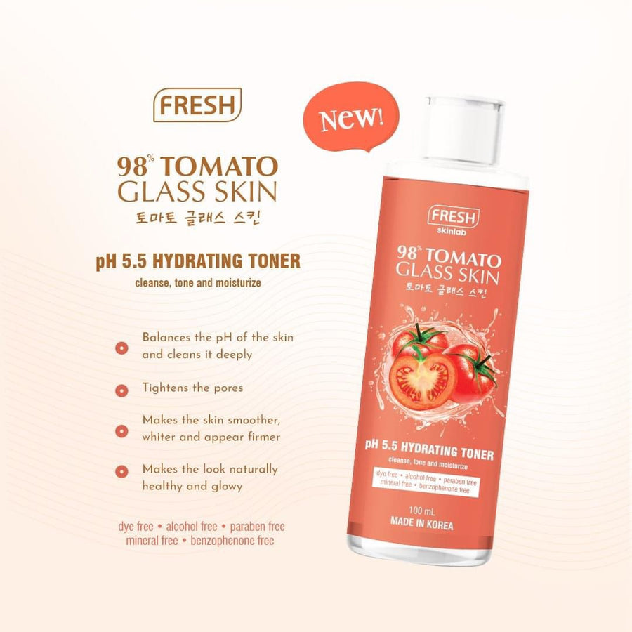 Fresh Skinlab Tomato Glass Skin Hydrating Toner 100ml