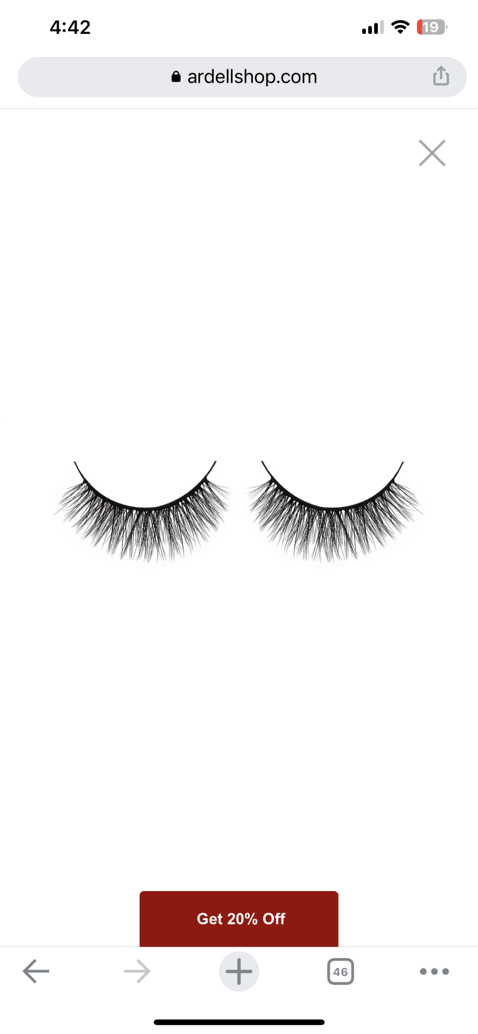 Ardell Aqua Lashes - 344 (1 Pair). أرديل رموش مائية - 344 - Princess Cosmetics Qatar