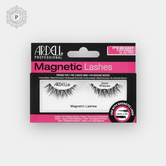 Ardell Magnetic Lashes - Demi Wispies (1 Pair). أرديل الرموش المغناطيسية - رموش أقصر - Princess Cosmetics Qatar