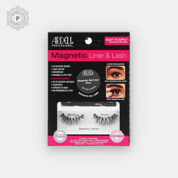 Ardell Magnetic Liquid Liner & Lash Kit - Wispies (1 Pair). أرديل كحل سائل & طقم الرموش - رموش خفيفة - Princess Cosmetics Qatar