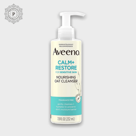 Aveeno Calm + Restore Nourishing Oat Cleanser 232ml. أفينو منظف الشوفان المغذي لتهدئة البشرة واستعادتها 232 مل - Princess Cosmetics Qatar