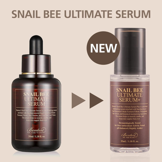 Benton Snail Bee Ultimate Serum 35ml - EXPIRY: 07/2025. بينتون سيروم الحلزون النحلي 35 مل - Princess Cosmetics Qatar