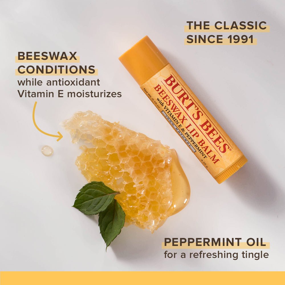 Burt’s Bees Lip Balm. بورتس بيي مرهم الشفة - Princess Cosmetics Qatar