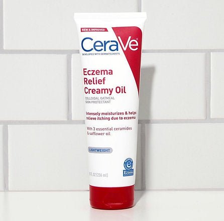 Cerave Eczema Creamy Oil (2 Size). زيت كريمي لعلاج الأكزيما من سيرافي (حجمين) - Princess Cosmetics Qatar