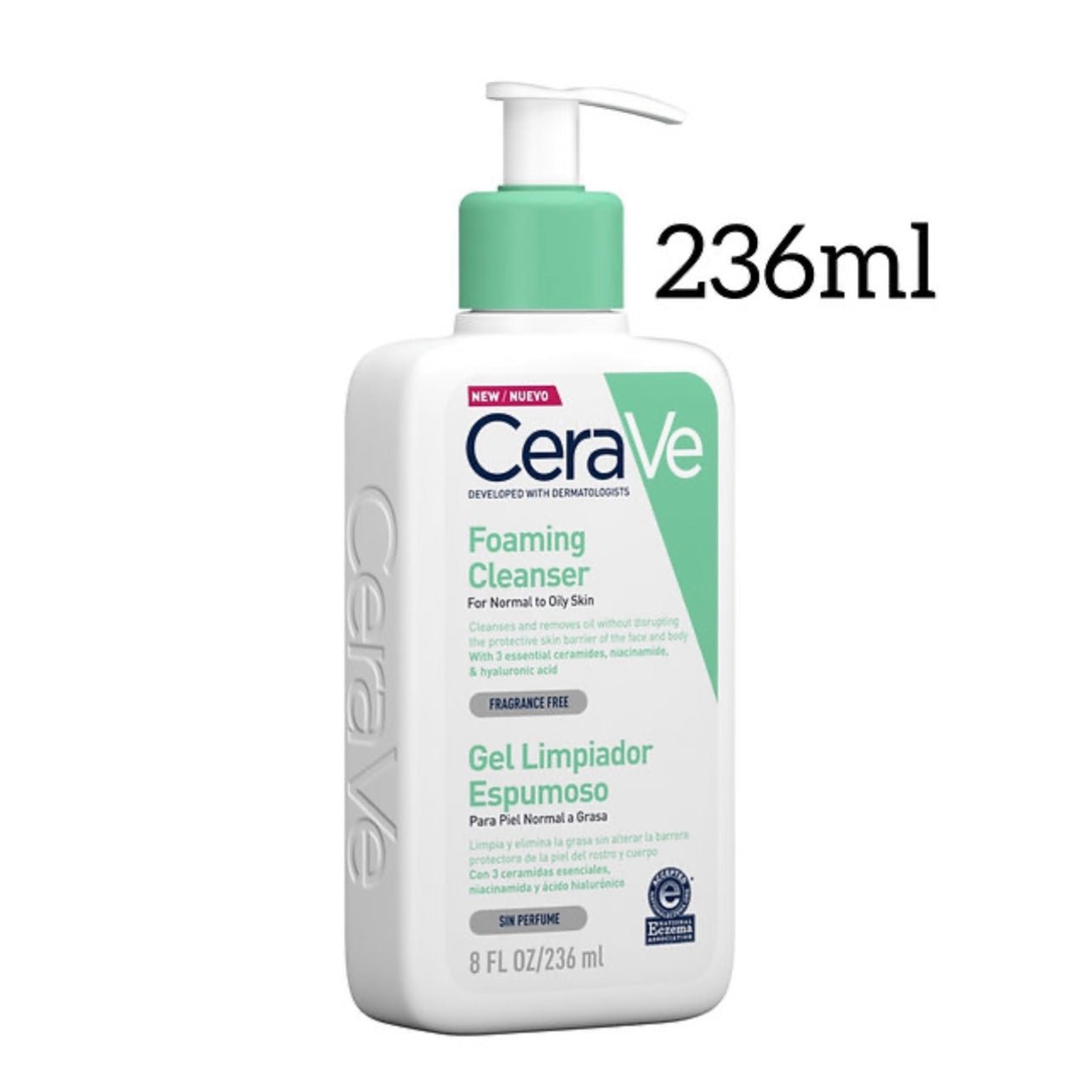 CeraVe Foaming Facial Cleanser (4 sizes). منظف الوجه الرغوي من سيرافي (4 أحجام) - Princess Cosmetics Qatar