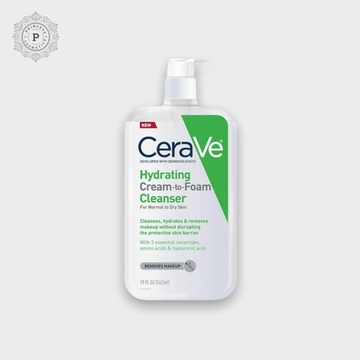 CeraVe Hydrating Cream - to - Foam Cleanser منظف الكريمة المرطب من سيرافي إلى الرغوة - Princess Cosmetics Qatar