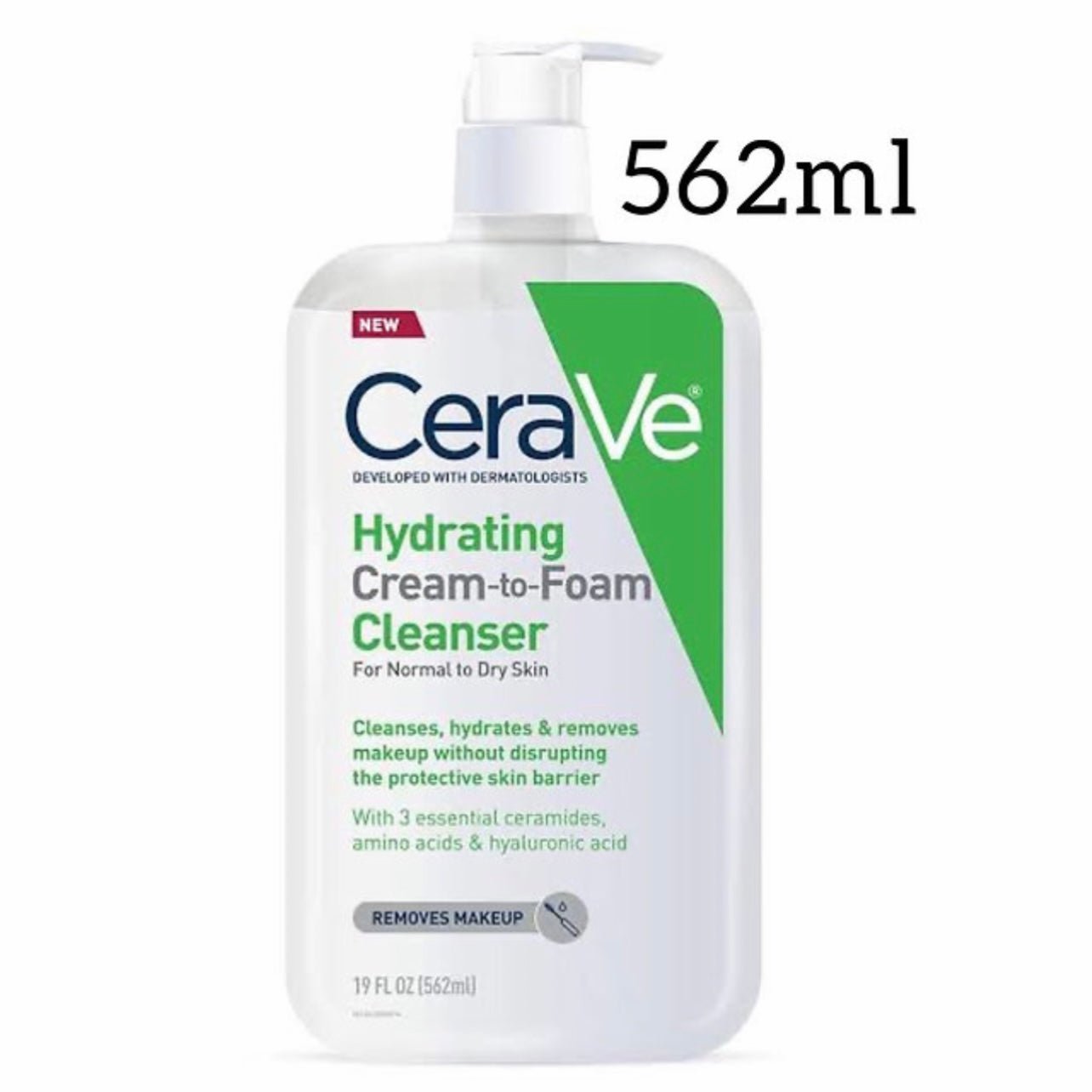 CeraVe Hydrating Cream - to - Foam Cleanser منظف الكريمة المرطب من سيرافي إلى الرغوة - Princess Cosmetics Qatar