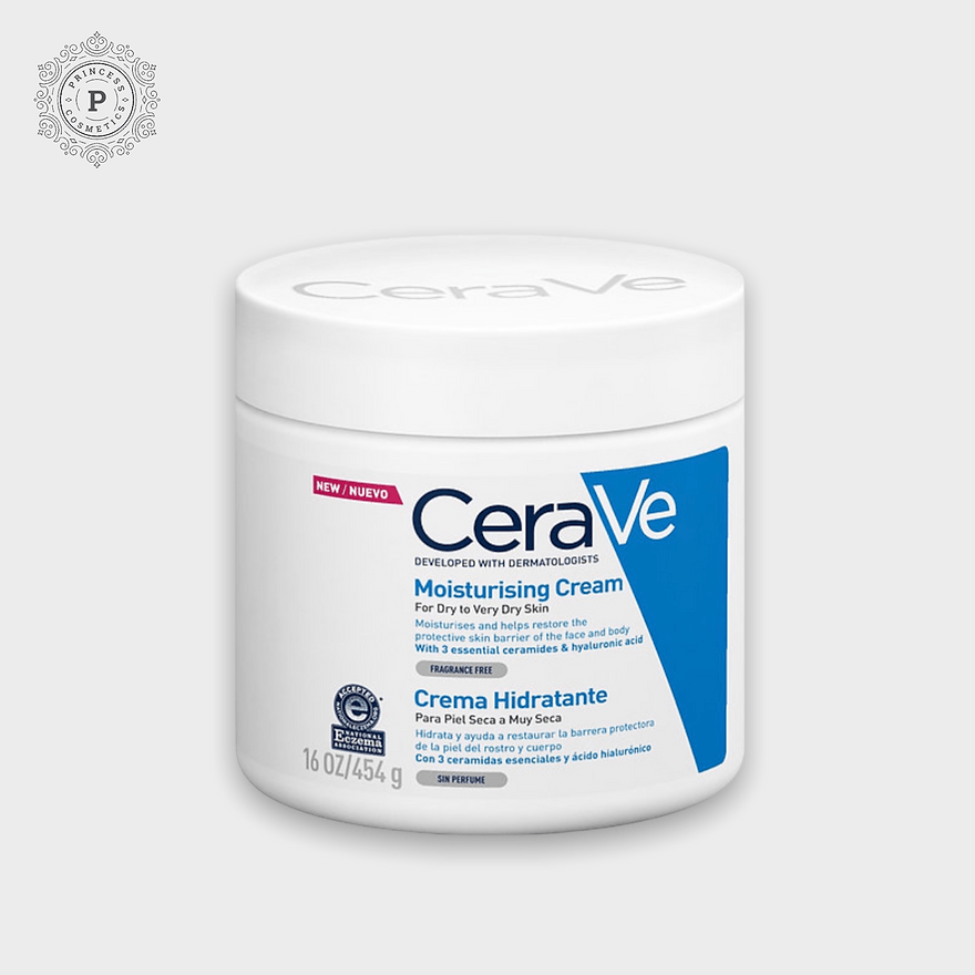 CeraVe Moisturising Cream (UK) - 2 size. كريم مرطب من سيرافي (المملكة المتحدة) - مقاسين - Princess Cosmetics Qatar