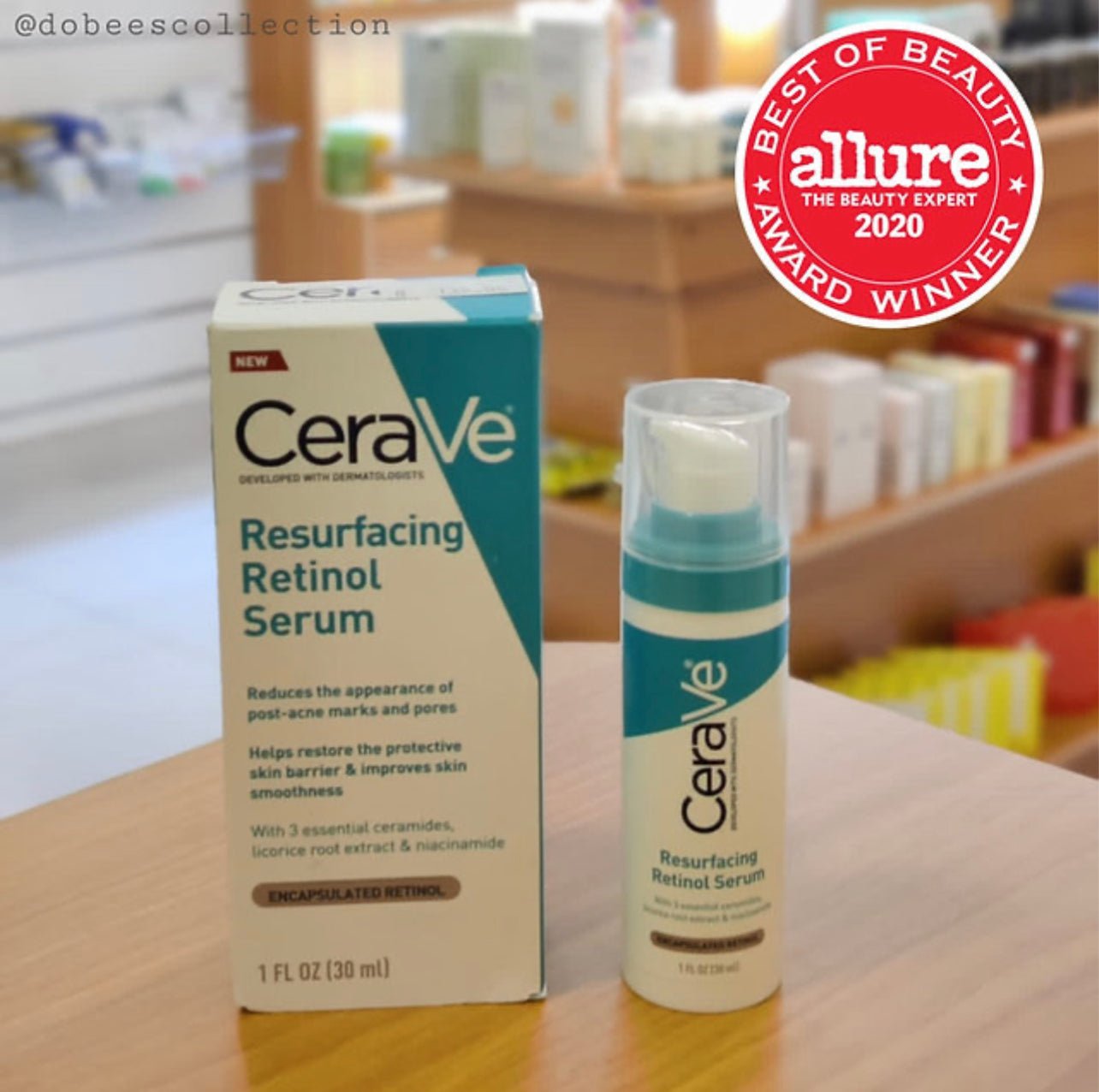 CeraVe Resurfacing Retinol Serum 30ml. سيروم سيرافي ريتينول 30 مل.(us) - Princess Cosmetics Qatar