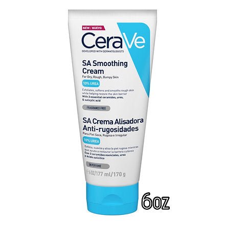 CeraVe SA Smoothing Cream (2 sizes). كريم تنعيم البشرة من سيرافي SA (مقاسين) - Princess Cosmetics Qatar