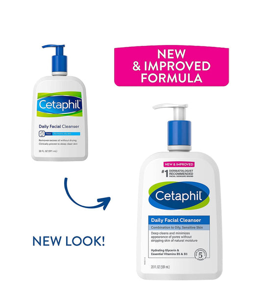 Cetaphil Daily Facial Cleanser 591ml. سيتافيل منظف الوجه اليومي - Princess Cosmetics Qatar