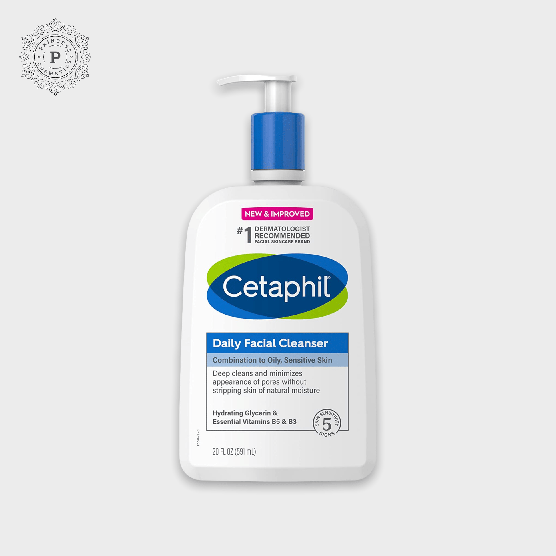 Cetaphil Daily Facial Cleanser 591ml. سيتافيل منظف الوجه اليومي - Princess Cosmetics Qatar