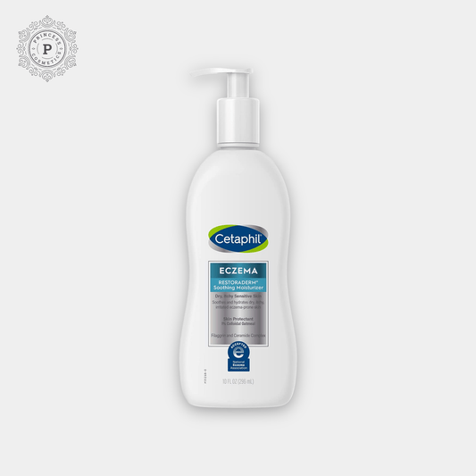 Cetaphil Eczema Restoraderm Soothing Moisturizer 296ml - EXPIRY: 06 - 2025. سيتافيل أكزيما ريستوراديرم مرطب مهدئ - Princess Cosmetics Qatar