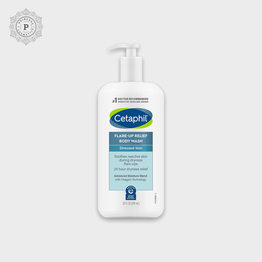 Cetaphil Flare - Up Relief Body Wash 591ml. سيتافيل غسول الجسم المتجدد - Princess Cosmetics Qatar