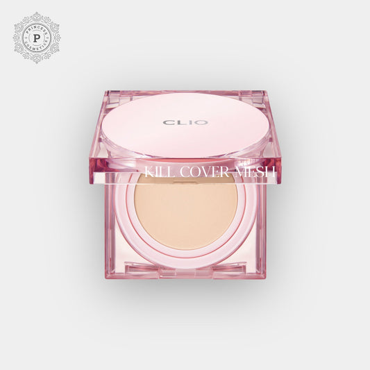 Clio Kill Cover Mesh Glow Cushion Set (15g+Refill). مجموعة وسائد شيليو كيل كوكاكر موسه علو (15 جم + عبوة إضافية) - Princess Cosmetics Qatar