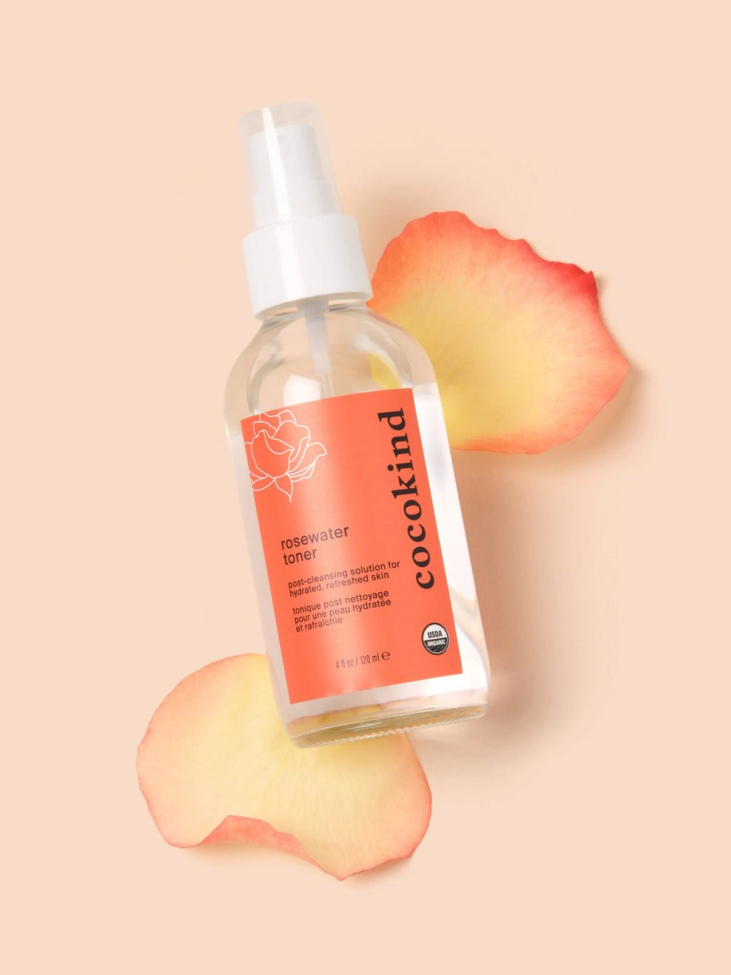 Cocokind Rosewater Facial Toner 120ml. تونر الوجه بماء الورد من كوكو كايند 120 مل - Princess Cosmetics Qatar