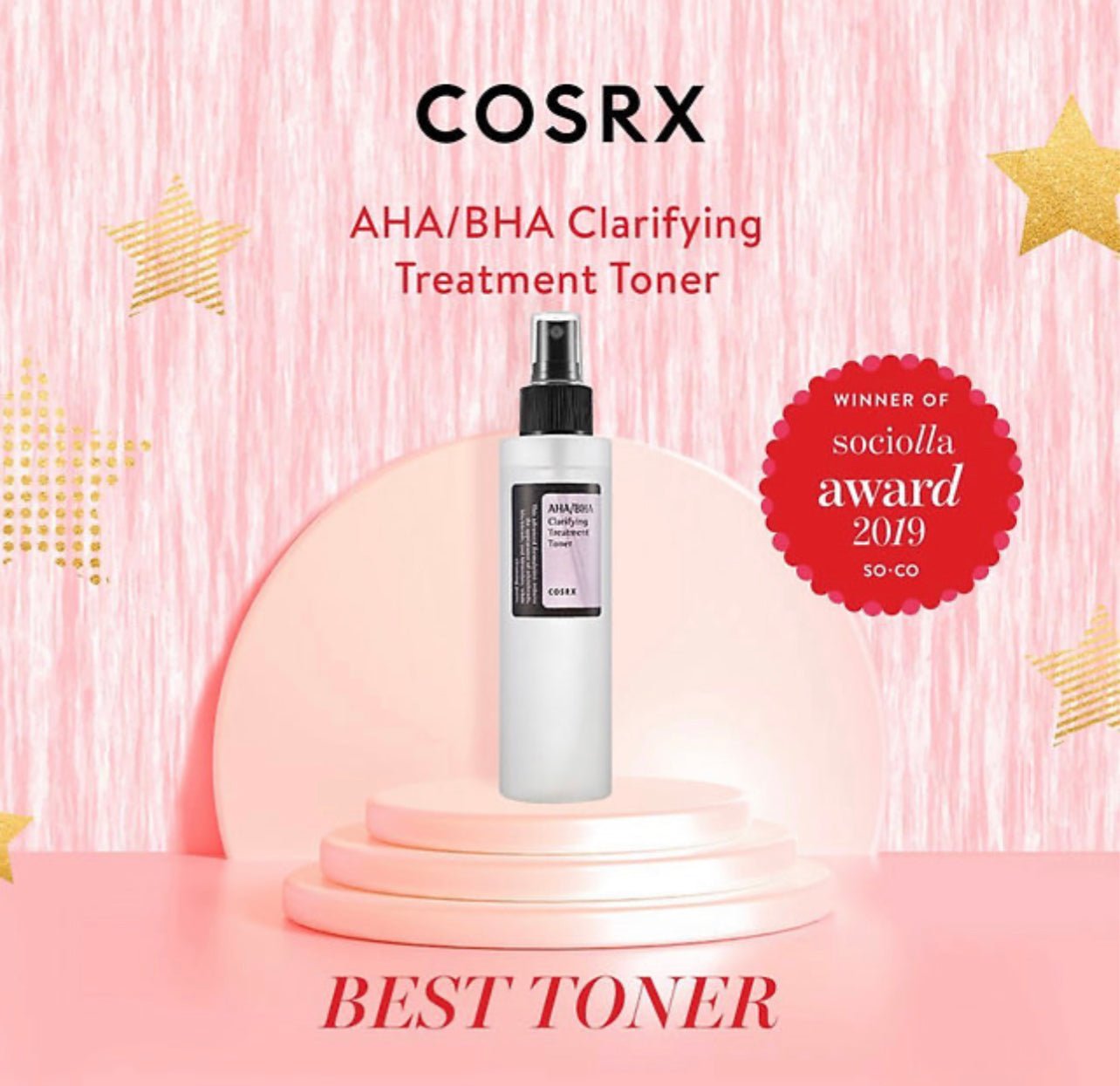 Cosrx AHA / BHA Clarifying Treatment Toner 150ml. كوسركس AHA / BHA مسمار الحبر العلاجي 150 مل. - Princess Cosmetics Qatar