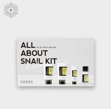 Cosrx All About Snail Kit 4 - Step. كوسركس مجموعة الحلزون للعناية بالبشرة - 4 قطع - Princess Cosmetics Qatar