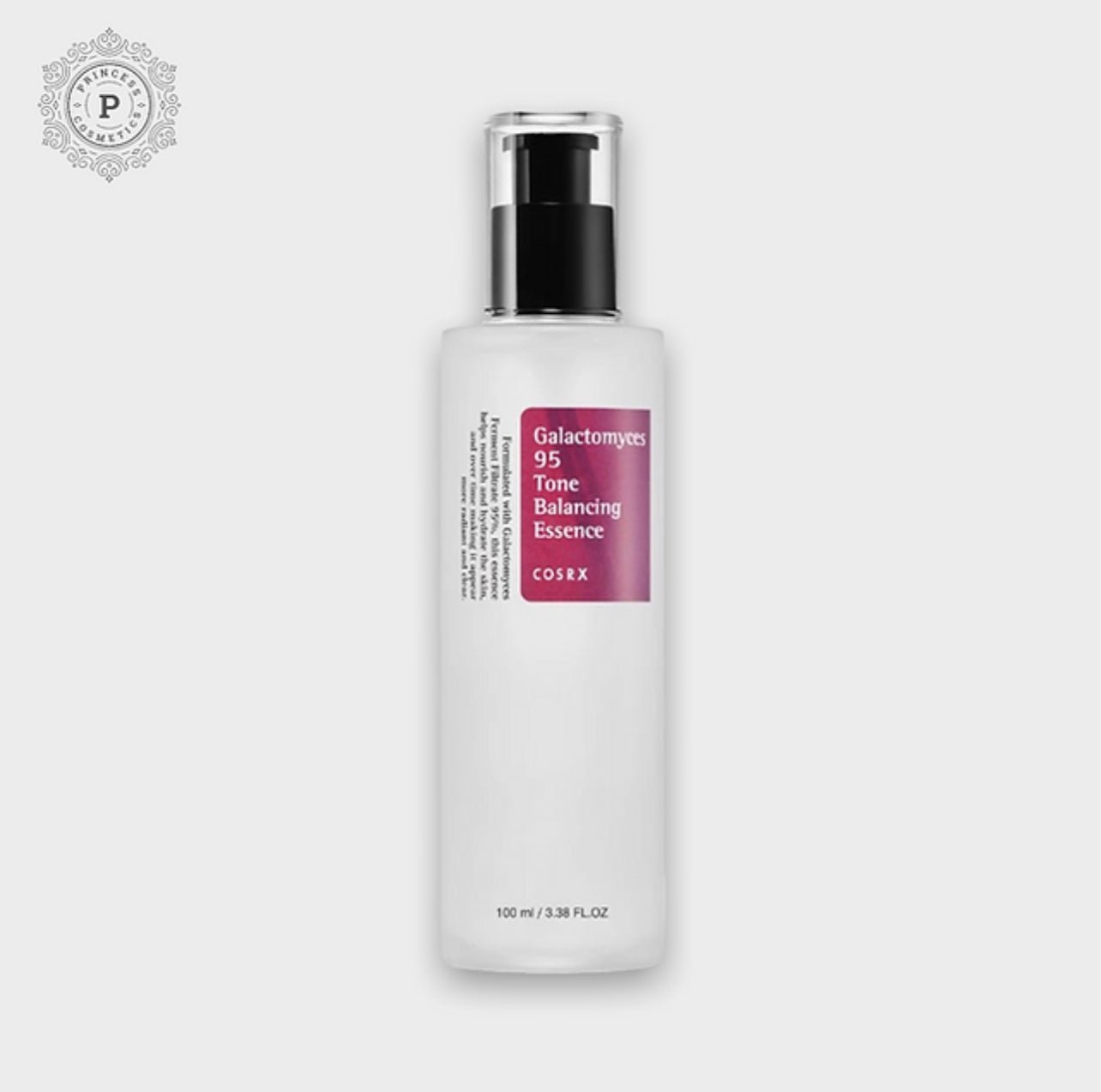 Cosrx Galactomyces 95 Tone Balancing Essence 100ml. كوسركس تون موازنة ايسنس 100 مل/95 في المئة الجالاكتوميس/ هيدرات وبرايتين/النياسين - Princess Cosmetics Qatar