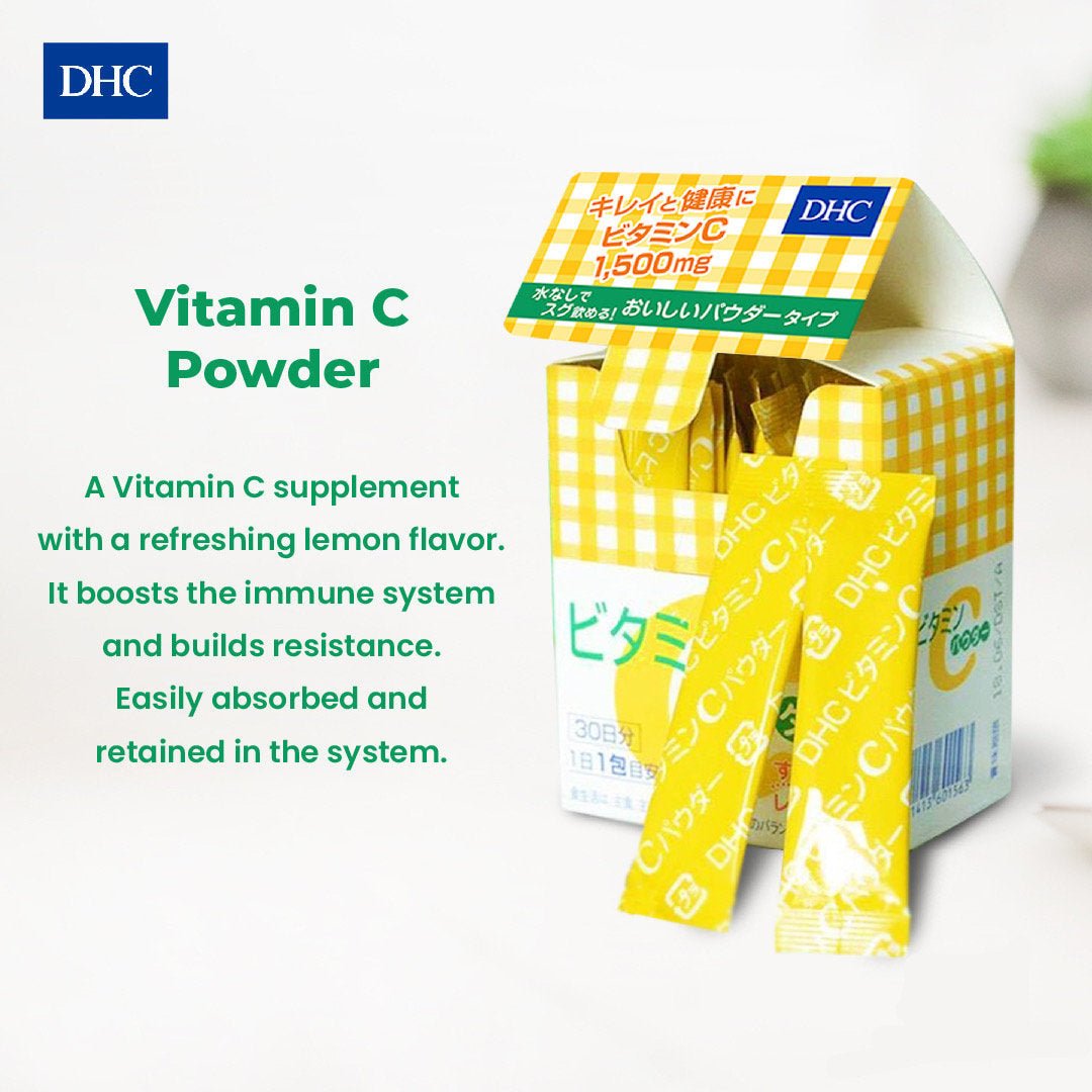 DHC Vitamin C Powder (1.6g x 30ea). دي إتش سي مسحوق فيتامين سي (1.6 جرام × 30 قطعة) - Princess Cosmetics Qatar