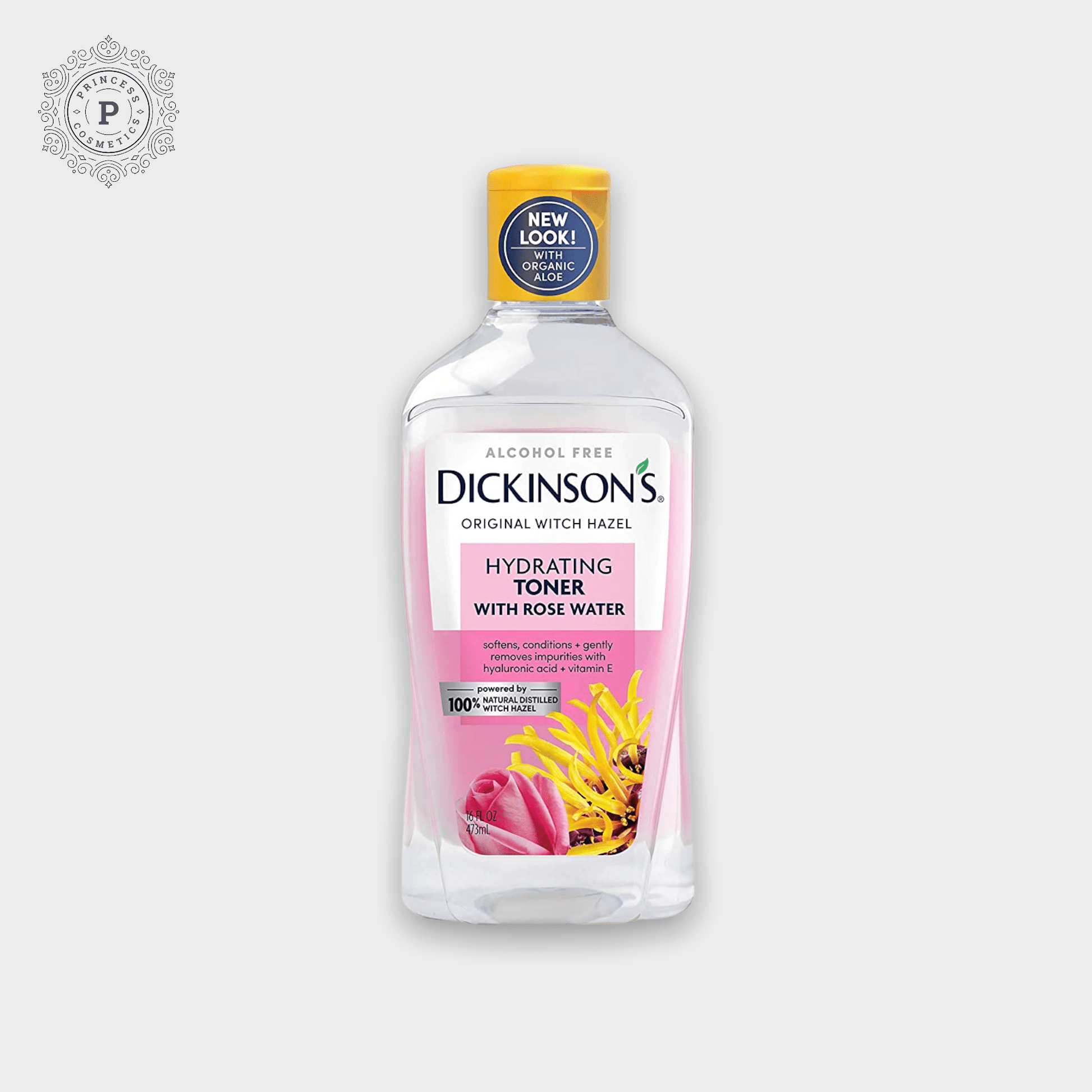 Dickinson Witch Hazel Hydrating Toner 473ml. تونر مرطب من ديكنسون بخلاصة بندق الساحرة 473 مل - Princess Cosmetics Qatar