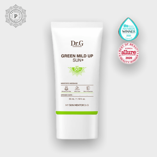 Dr.G Green Mild Up Sun SPF50+ PA++++ 50ml. دكتور جي جرين ميلد أب صن بعامل حماية من الشمس 50+ PA++++ 50 مل - Princess Cosmetics Qatar