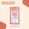 Namu Life Snail White SACHET (3 Types). نامو لايف - كيس الحلزون الأبيض (3 أنواع)